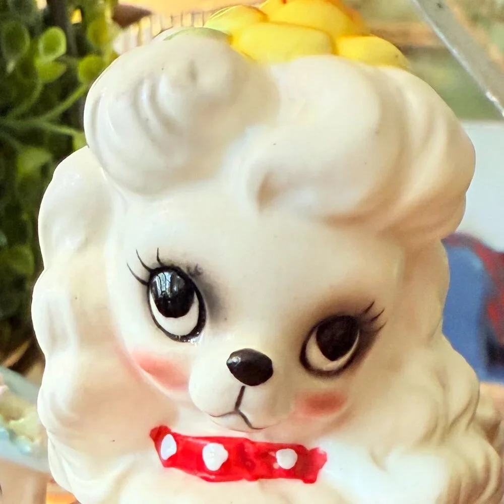 ❌SOLD❌1950s Josef Originals Ceramic Poodle with spaghetti poodle friend - Picture 14 of 16